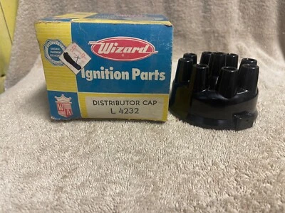 NOS WESTERN AUTO WIZARD L4232 1940-54 GM BUICK OLDS 8 CYLINDER DISTRIBUTOR CAP Foto 1 de 4