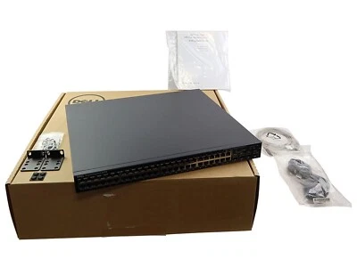DELL POWERCONNECT 6248 1U 4 SFP PORT 48 GIGABIT RJ-45 PORT NETWORK SWITCH GV590 - Image 1 of 3