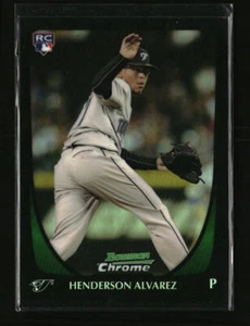 2011 Bowman Chrome Refractor Henderson Alvarez #82 RC Rookie Toronto Blue Jays - Picture 1 of 2