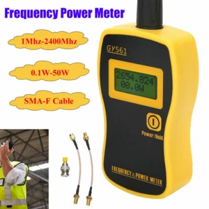 Professional Digital RF Power Meter GY561 And Frequency Counter Radio Antenna - Picture 1 of 12