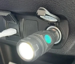 Compact Mini Super Bright Led Flashlight Car Cigarette Lighter Rechargeable 12V - Picture 1 of 2