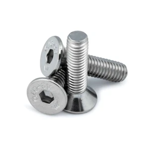 Tornillos avellanados de cabeza de zócalo M4 ISO 10642 (DIN 7991) en acero inoxidable A2 - Imagen 1 de 2