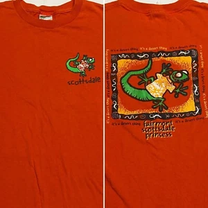 Adult Small Scottsdale Arizona T-Shirt Orange Shirt It’s A Desert Thing Gecko AZ - Picture 1 of 8