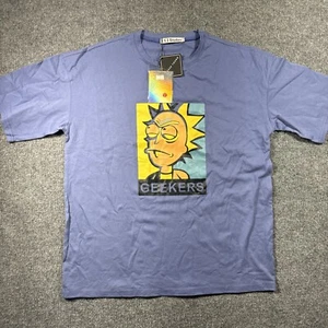 VYJ Studios NWT Men’s Blue Tshirt Rick And Morty Nercore - Picture 1 of 7