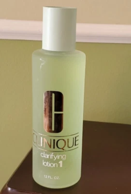 Clinique Loción Clarificante 1 Exfoliante Dos Veces al Día Aceitoso 12 fl oz 400 ml Nuevo Foto 1 de 4