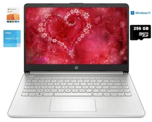 HP 14" HD Laptop, Intel 4-Core CPU, 16GB RAM, 320GB (64+256), Win 11, Office 365 - Picture 1 of 6