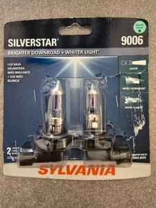 Sylvania 9006 SilverStar Halogen High Performance Headlight Pair Set 2 Bulbs - Picture 1 of 2