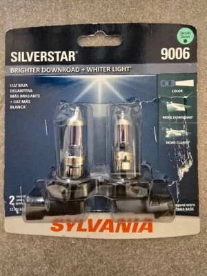 Sylvania 9006 SilverStar Halogen High Performance Headlight Pair Set 2 Bulbs - Image 1 of 2
