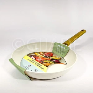 Auténtica sartén/sartén antiadherente de cocina de 9,5 pulgadas marfil + oro Cookwar - Imagen 1 de 5