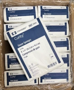 Case of 10 of 200 ea. Covidien Curity Gauze Sponges - 12Ply - 8"x4" - REF 2835 - Picture 1 of 7