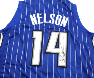 Jameer Nelson Signed Orlando Magic XL Custom Jersey W/Beckett COA BQ83859 - Image 1 of 4