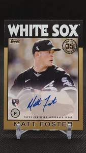2021 Topps Update Matt Foster 1986 Baseball Rookie Auto Gold /50 #86A-MF - Picture 1 of 2