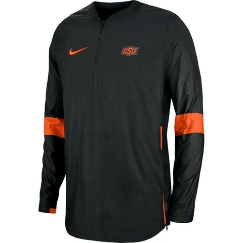 Nike Men's OSU Oklahoma State Cowboys Coaches Quarter-Zip Jacket NWT Large L Cover