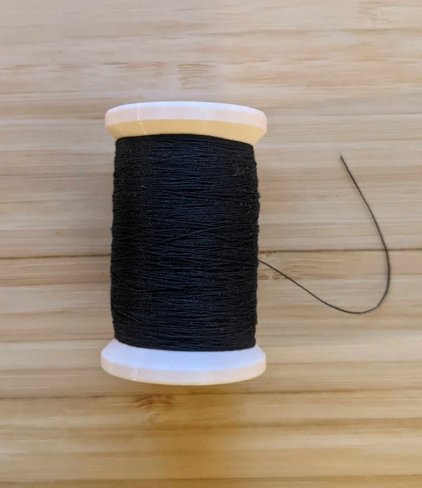 Black 100% Silk Thread 60/2 - 300 yard spool - Image 1 of 1