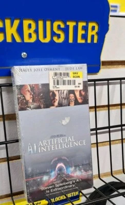 📼 Sealed AI Artificial Intelligence VHS Tape Movie Haley Joel Osment JudeLaw 🍿 - Image 1 of 3