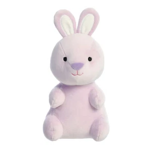 Aurora - Pequeño Resorte Púrpura - Conejo Goma 7,5" Animal de Peluche Vibrante - Imagen 1 de 4