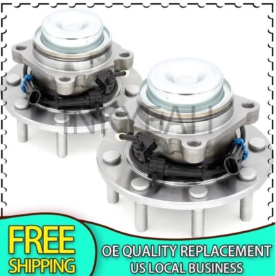 Conjunto de buje de cojinete de rueda delantera par para Chevy GMC Express Savana 3500 4500 tracción trasera Foto 1 de 4