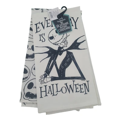 Nightmare Before Christmas Towel Set Tim Burton Jack Skellington 2 Towel Pack - Image 1 of 4