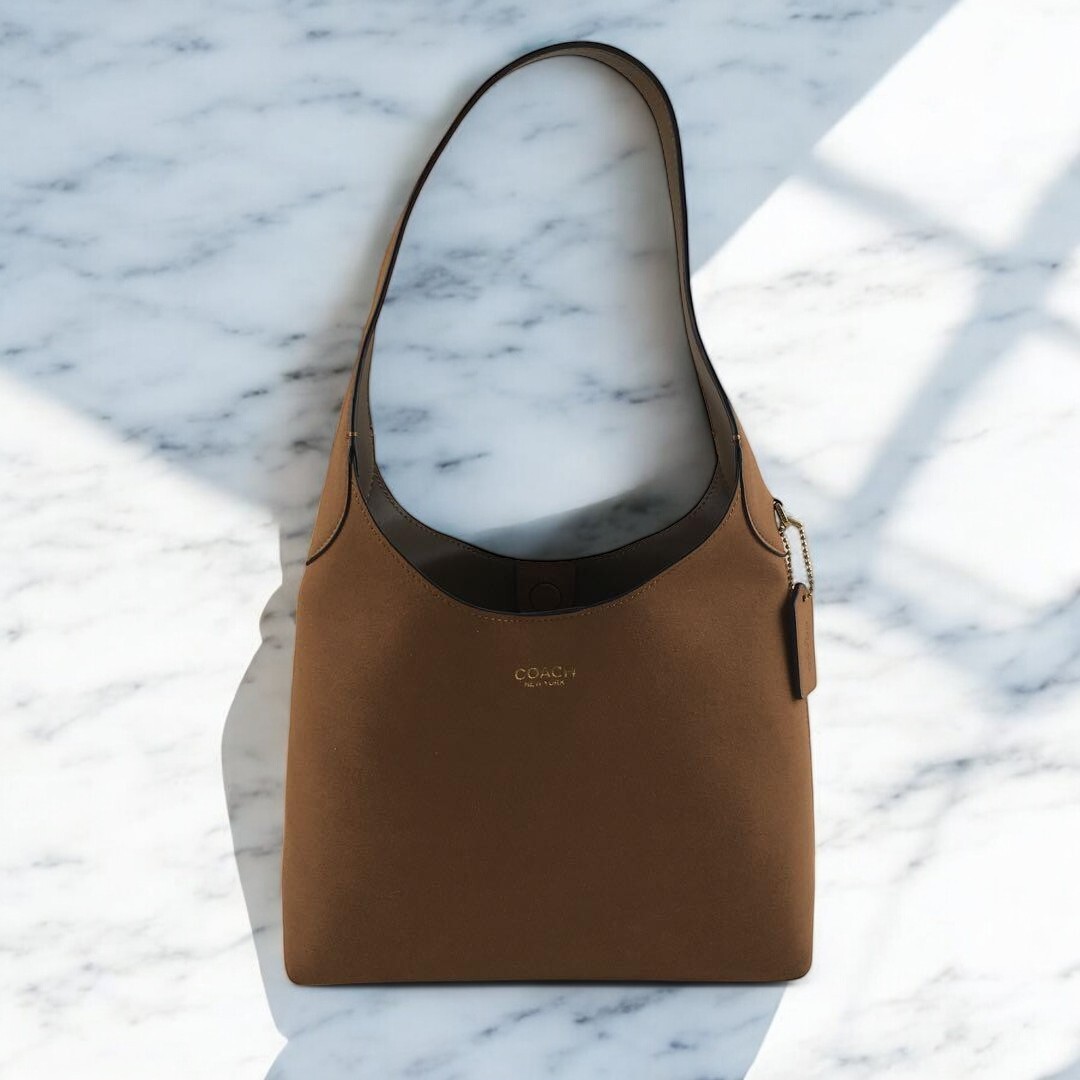 Coach Suede Shoulder Bags for Women for sale | eBay