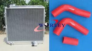 52mm Aluminum Radiator+Hose for Toyota Hilux LN106 LN111 2.8L Diesel 88-97 AT/MT - Picture 1 of 9