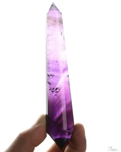5,7 Zoll Amethyst geschnitzter facettierter Kristallstab/-spitze, Kristallheilung - Bild 1 von 10
