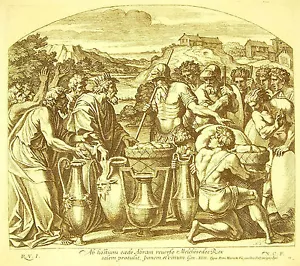 Abraham Melchisedek König Salem Der Bibel Nicolas -käppchen 1649 Raphael Vatikan - Bild 1 von 4