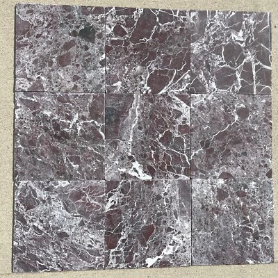 12x12 Rosso Levanto Tile Marble Tumbled Stone Floor Wall (35 Square Feet) T-98C - Imagem 1 de 4