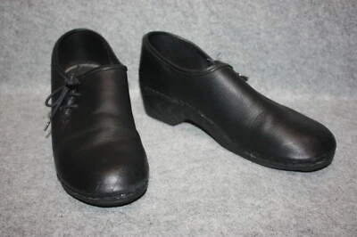 Zuecos profesionales LL Bean Mules de cuero negro para mujer talla 8 M Foto 1 de 4