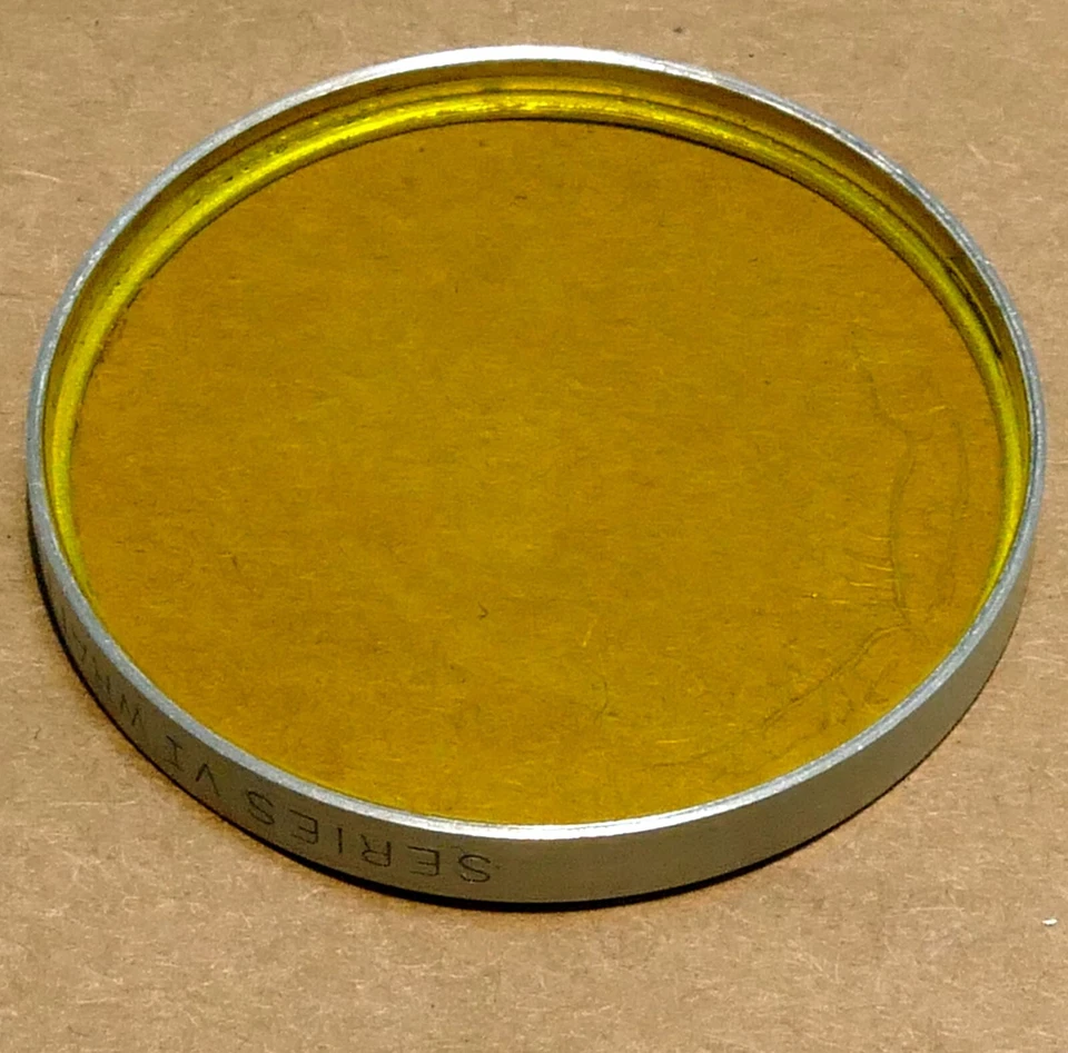 Kodak K2  Wratten Filter series 6 VI drop in type  yellow (coating separation) - Image 1 of 4