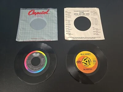 Lot Of 2  7" Vinyl 45 RPM Tina Turner & The Beatles - Image 1 of 4