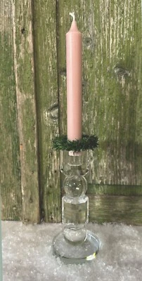 Classy Crystal Glass Candle Holder Colmore Modern Dinner Candle 19cm New - Image 1 of 4