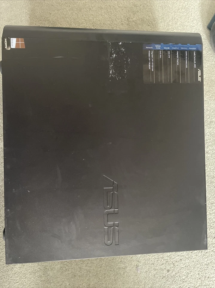 ASUS Office computer, 8GB DDR3 RAM, Intel Pentium J2900, 2TB HDD, DVD RW - Image 1 of 4