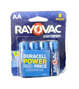 Rayovac High Energy Premium Alkaline Battery, AA, 8/Pack - Picture 1 of 2