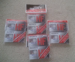 8 Cinta de casete Sony SELLADA audio en blanco Hi Fi sesgo normal 2 (90), 6 (60) minutos - Imagen 1 de 4