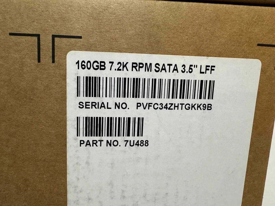 ✔️NEW✔️ ✔️SEALED✔️ DELL 7U488 07U488 160Gb 3.5" SATA 7200rpm Hard Drive FREE S/H - Image 1 of 3