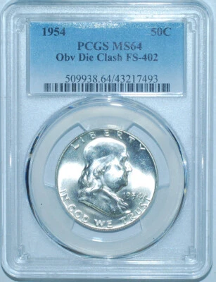 1954 PCGS MS64 FS-402 Bugs Bunny Clash Franklin Half Dollar - Image 1 of 3