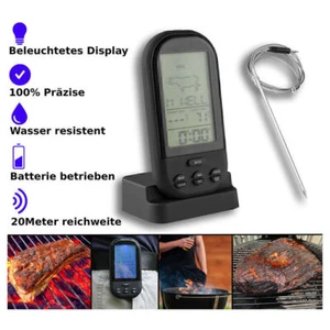 BBQ Grill Smoker Digital Funk Thermometer Grillthermometer Fleischthermometer - Bild 1 von 12