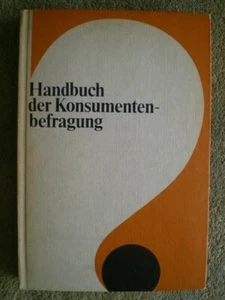 Manual de la encuesta al consumidor - libro de la RDA investigación de mercado consumo - Imagen 1 de 2