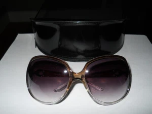 Designer-Sonnenbrille Damen mit übergroßem Gestell, Etui & Putztuch - Bild 1 von 8