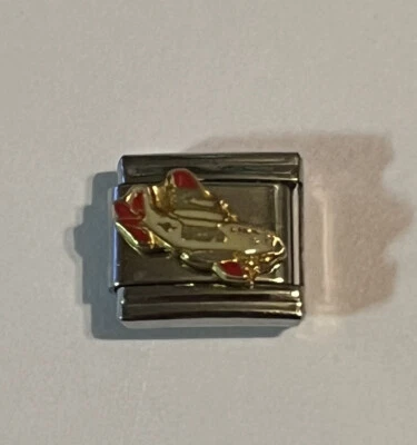 Avión - Avión - Viaje - Piloto - Vuelo - Eslabón de 9 mm para pulsera con dije italiano Foto 1 de 4