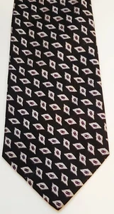 👔 XMI Blue & Gray & Maroon Geometric Necktie Mens Tie All silk N82 - Picture 1 of 2