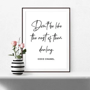 Fashion Quote Print Poster Wall Art Decor Bedroom Glamour Insprirational 206 - Picture 1 of 1