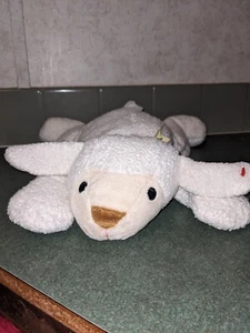 Vtg Ty Baba Lamb Pillow Pal White Easter Retired Sheep Soft - Picture 1 of 6