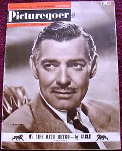 CLARK GABLE COVER + story Picturegoer (9/17/49) M-G-M celebration photo Haver - Picture 1 of 5
