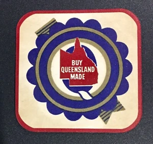 BUY QUEENSLAND MADE LOGO DRINK COASTER NEW - Picture 1 of 2