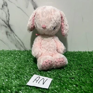 Muñeca de peluche vintage Mon Seuil Pink Bunny Rabbit de 5,5" Japón - Imagen 1 de 12