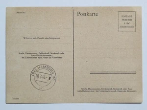 Alliierte Besetzung Behelfsganzsache P 695 d Hamburg 36 - 20.7.1945 * - Picture 1 of 2