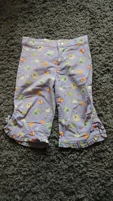 Niñas J Caqui Púrpura Estampado Pantalones Talla 4 Foto 1 de 4