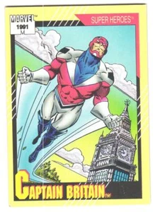 1991 Impel Marvel Universe II - Holograms Captain Britain #12b - Picture 1 of 2