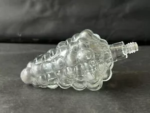 ALTE VINTAGE KRISTALLKLAR GESCHNITTENES GLAS TRAUBENFÖRMIGE PARFÜMFLASCHE DEKORATIV - Bild 1 von 14